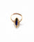 Bague 54.5 Bague marquise or jaune platine saphir et diamants 58 Facettes Bag.marq.1281.3
