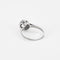 Bague 53 Solitaire or blanc et diamant 58 Facettes GU107