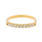 Bague 57.5 Bague Demi alliance Or jaune Diamant 58 Facettes 3618023CN