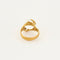 Bague 52,5 Bague or jaune et cristal de roche 58 Facettes MON0862