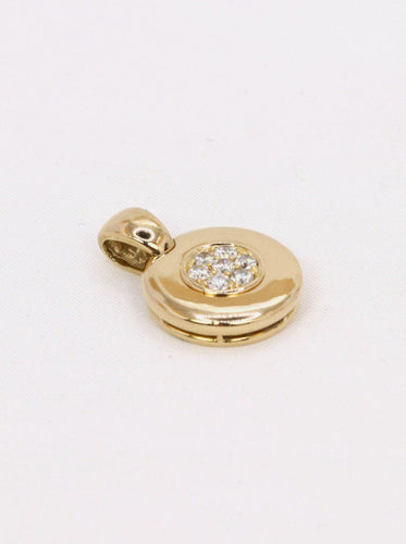 Pendentif Pendentif vintage rond diamants 0,2 ct 58 Facettes J420
