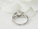 Bague 57 Bague solitaire en or blanc platine et diamant 1,20ct 58 Facettes 33557