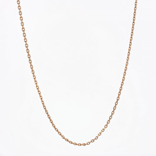 Collier Longue chaine or rose maille forçat 58 Facettes 15-217