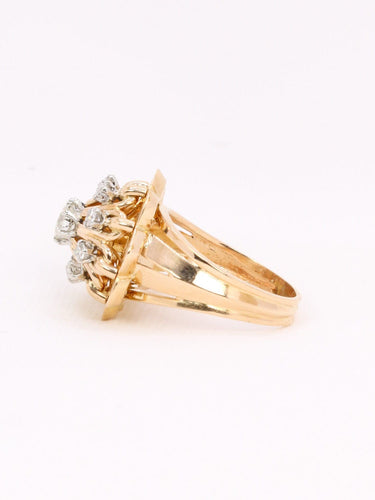 Bague 53 Bague dome vintage diamants 58 Facettes 959
