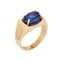 Bague Bague en saphir étoilé naturel de Ceylan de 5,30 ct en or 14 carats vintage Taille 9 CERT Pas de chauffage 58 Facettes G12285