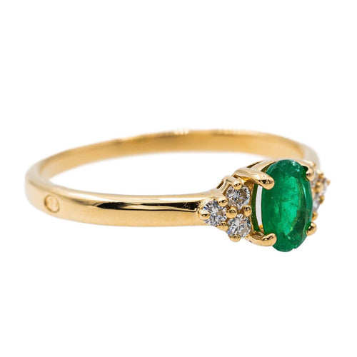 Bague 53 Bague Or jaune Emeraude 58 Facettes 2711420CN