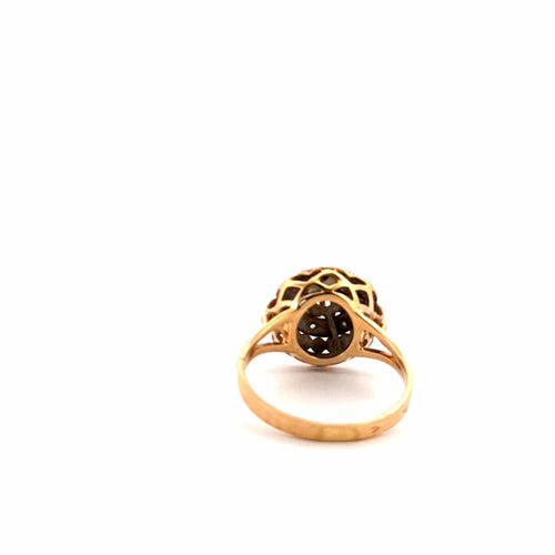 Bague 54 Solitaire Vintage Or Jaune & Diamant 58 Facettes