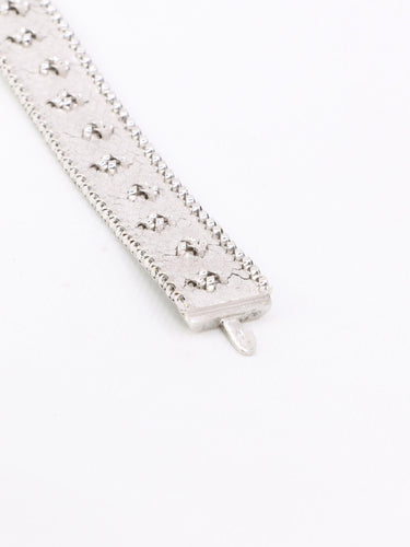 Bracelet Bracelet maille polonaise or blanc 58 Facettes 1152.3
