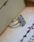 Bague 53.5 Bague Rectangle Art Déco Diamants et Saphirs 58 Facettes A11588