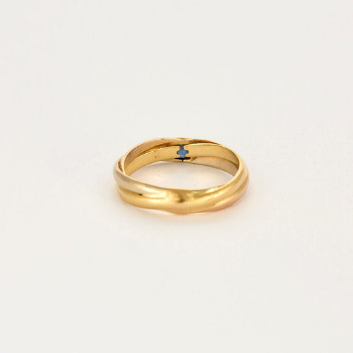 Bague 57 Bague or jaune et améthyste 58 Facettes MON0946