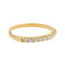 Bague 57.5 Bague Demi alliance Or jaune Diamant 58 Facettes 3618023CN
