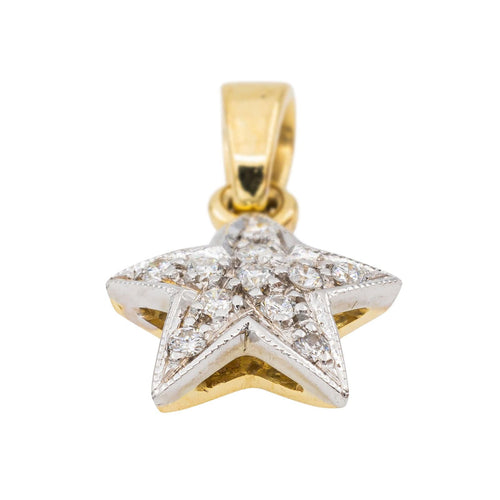 Pendentif Pendentif Etoile Or blanc Diamant 58 Facettes 2927108CN