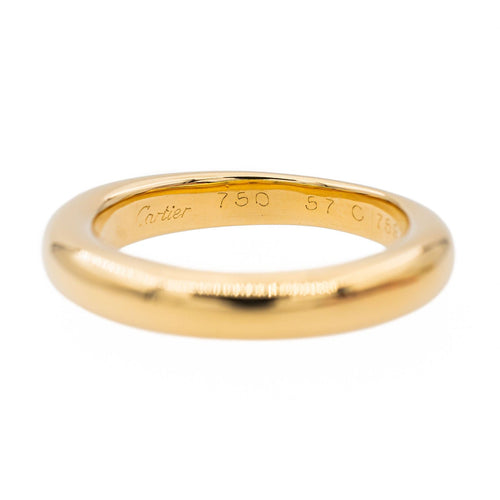 Bague 57.5 Cartier Bague Jonc Or jaune 58 Facettes 2855587CN