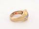 Bague 57 vintage bague POIRAY sertie saphir & diamants baguettes en or jaune 58 Facettes 261196
