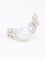 Bague toi et moi Perle & Papillon or blanc diamants