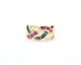 Bague Bague en or jaune avec diamants, rubis et saphirs 58 Facettes
