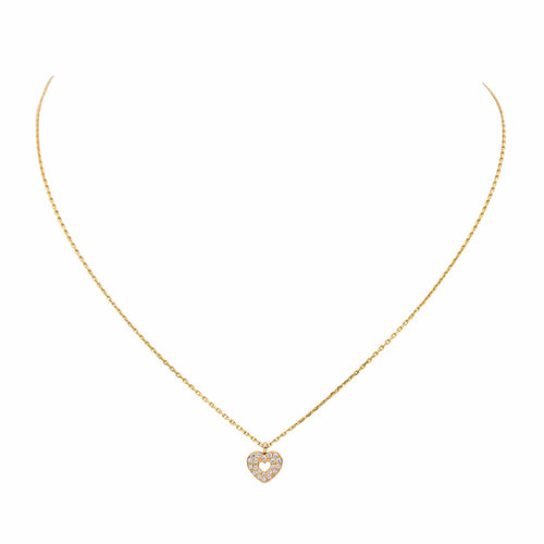 Collier Poiray Collier Coeur Coeur secret Or jaune Diamant 58 Facettes 2841922CN