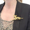 Broche Broche Sanz, "Tigre", or jaune, diamants, rubis, émail. 58 Facettes 33828