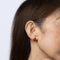 Boucles d'oreilles Épingle à cravate Cartier Tortue en calcédoine, or rose 18 carats, certificat d'authenticité signé 58 Facettes G13692