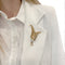 Broche Broche, or rose, platine, diamant. 58 Facettes 32227
