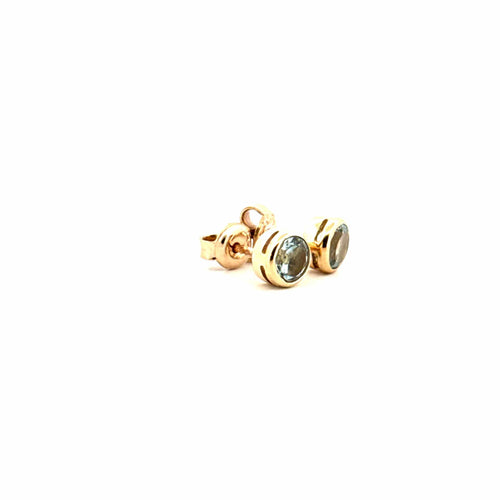 Boucles d'oreilles Puces d'oreilles Or Jaune & Topazes 58 Facettes