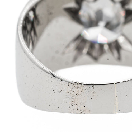 Bague 52 Bague Solitaire Or blanc Diamant 58 Facettes 2634243CN