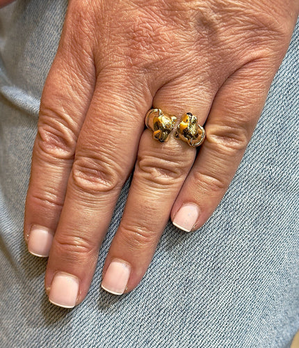 Bague Cartier - Bague Panthère or jaune émeraudes et onyx 58 Facettes