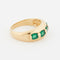 Bague 60 BAGUE OR JAUNE ÉMERAUDES 58 Facettes Ref 9061/18