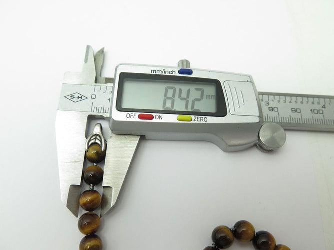 Bracelet bracelet DAVID YURMAN spiritual beads oeil de tigre & diamants 58 Facettes 260547