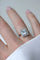 Bague 51 Bague Art Déco Aigue-Marine et Diamants 58 Facettes