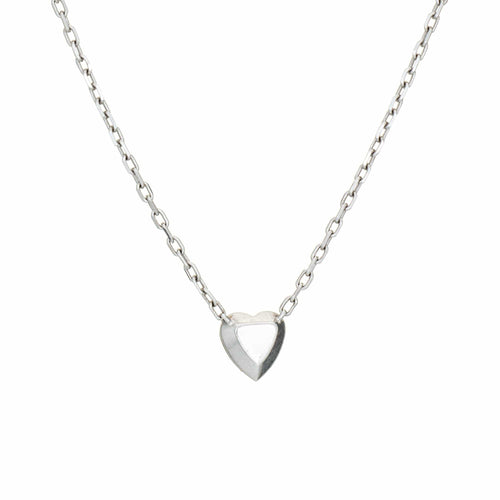 Collier Collier ras du cou Cartier en or blanc 18 carats avec diamants en forme de cœur, 40 cm (16 pouces), signé. Bijou d'occasion. 58 Facettes G14202
