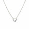 Collier Collier ras du cou Cartier en or blanc 18 carats avec diamants en forme de cœur, 40 cm (16 pouces), signé. Bijou d'occasion. 58 Facettes G14202