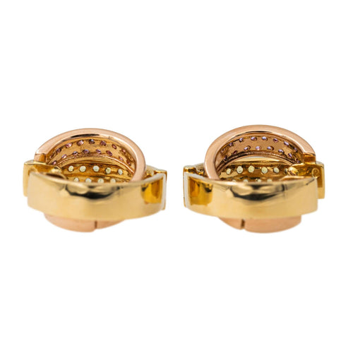 Boucles d'oreilles Boucles d'oreilles Créoles Or jaune Saphir 58 Facettes 2617395CN
