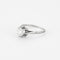 Solitaire or blanc et diamant