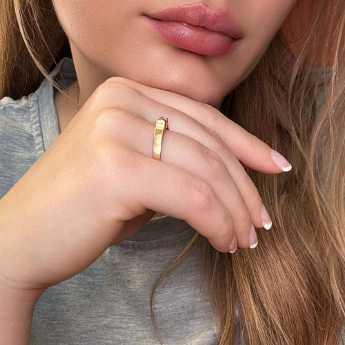 Bague 59 Solitaire Or Jaune Diamant 58 Facettes 78-GS35143