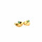 Boucles d'oreilles Puces d'oreilles or jaune émeraudes 58 Facettes 2-BOC1-GS36059