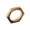 Bague 50 Bague hexagonale incrustée d'œil de tigre en or jaune 18 carats 58 Facettes G13888
