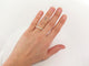 Bague 54 bague sertie de 9 diamants en or jaune 58 Facettes 260446