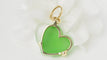 Pendentif POMELLATO - Pendentif Or Cœur pâte de verre verte 58 Facettes 32436