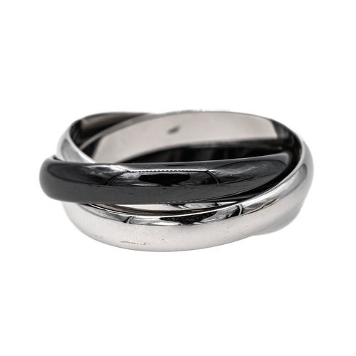 Bague 58 Cartier Bague Trinity Or blanc Céramique 58 Facettes 3500510CN