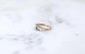 Bague 51 Bague Toi et Moi Diamants Or Rose Platine 58 Facettes