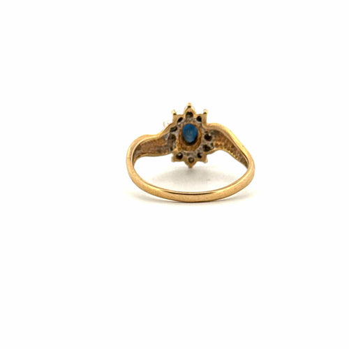 Bague 52 Bague Pompadour saphir et diamants 58 Facettes 64-GS35885-3