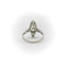 Bague Bague en platine édouardienne avec diamant taille européenne ancienne en forme de navette 58 Facettes