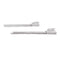 Boucles d'oreilles Boucles d'oreilles "barettes" or blanc, diamants. 58 Facettes 34026