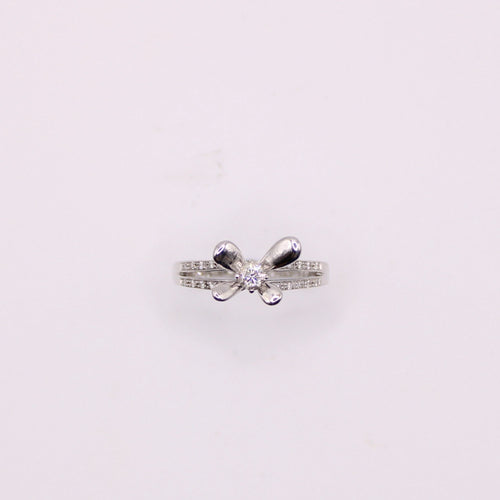 Bague 53 Bague MAUBOUSSIN "Moi aimer Toi" or blanc et diamants 58 Facettes