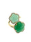 Bague 55 PASQUALE BRUNI - Bague Bon Ton or rose, diamants, chrysophrase. 58 Facettes