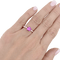 Bague 52 Bague TIFFANY & CO, "Novo" platine, saphir rose et diamants. 58 Facettes 34529
