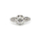 Solitaire accompagné platine, diamants 58 Facettes 240359R