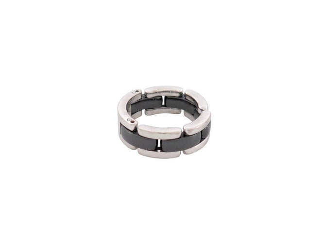 Bague 52 bague CHANEL ultra j2636 t52 en or blanc 18k & ceramique noire black 58 Facettes 267075