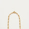 Collier Chaine or jaune maille alternée 58 Facettes LP523